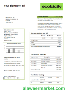 Ecotricity electricity utility business bill,  SCR